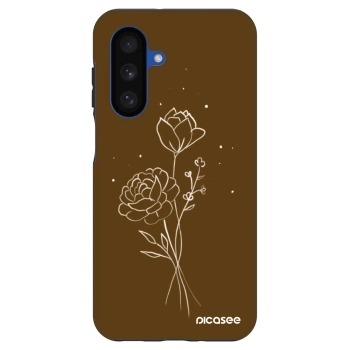 Husă pentru Samsung Galaxy A17 5G - Brown flowers