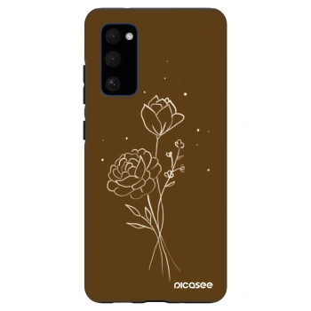 Husă pentru Samsung Galaxy S20 FE - Brown flowers
