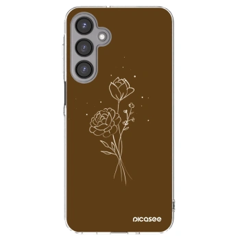 Picasee husă transparentă din silicon pentru Samsung Galaxy A16 4G - Brown flowers