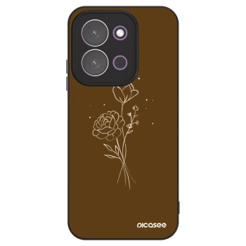 Husă pentru Xiaomi Redmi 15C 5G - Brown flowers