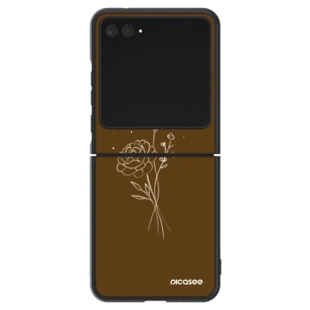 Husă pentru Motorola Razr 60 - Brown flowers