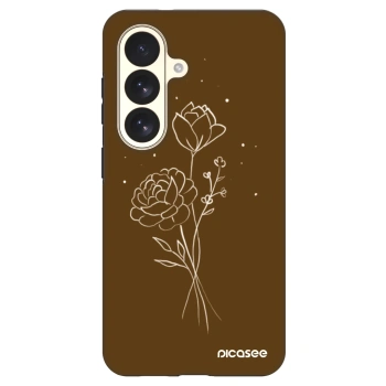 Husă pentru Samsung Galaxy S26 - Brown flowers