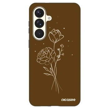 Husă pentru Samsung Galaxy S26+ - Brown flowers
