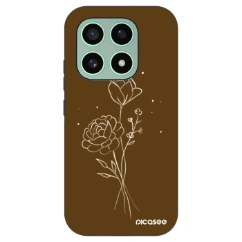 Husă pentru Xiaomi 17 - Brown flowers