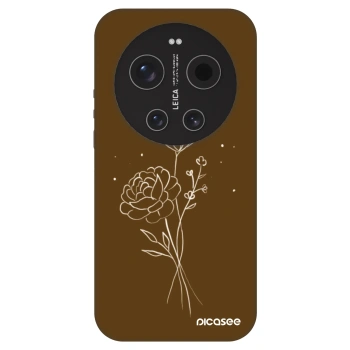 Husă pentru Xiaomi 17 Ultra - Brown flowers