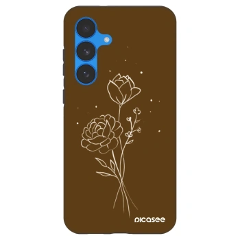 Picasee Fashion Case pentru Samsung Galaxy S25 FE 5G - Brown flowers