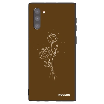 Husă pentru Samsung Galaxy Note 10 N970F - Brown flowers