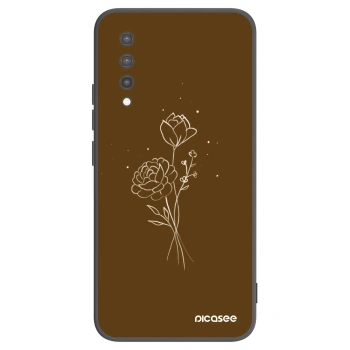 Husă pentru Xiaomi Mi 9 Lite - Brown flowers