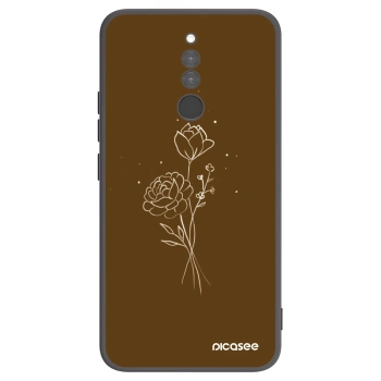 Husă pentru Xiaomi Redmi 8 - Brown flowers