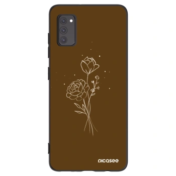 Husă pentru Samsung Galaxy A41 A415F - Brown flowers