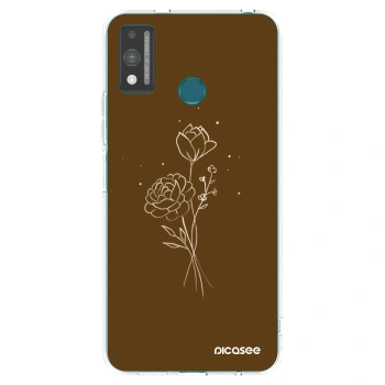 Husă pentru Honor 9X Lite - Brown flowers