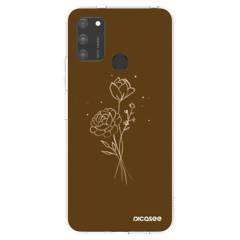 Husă pentru Honor 9A - Brown flowers