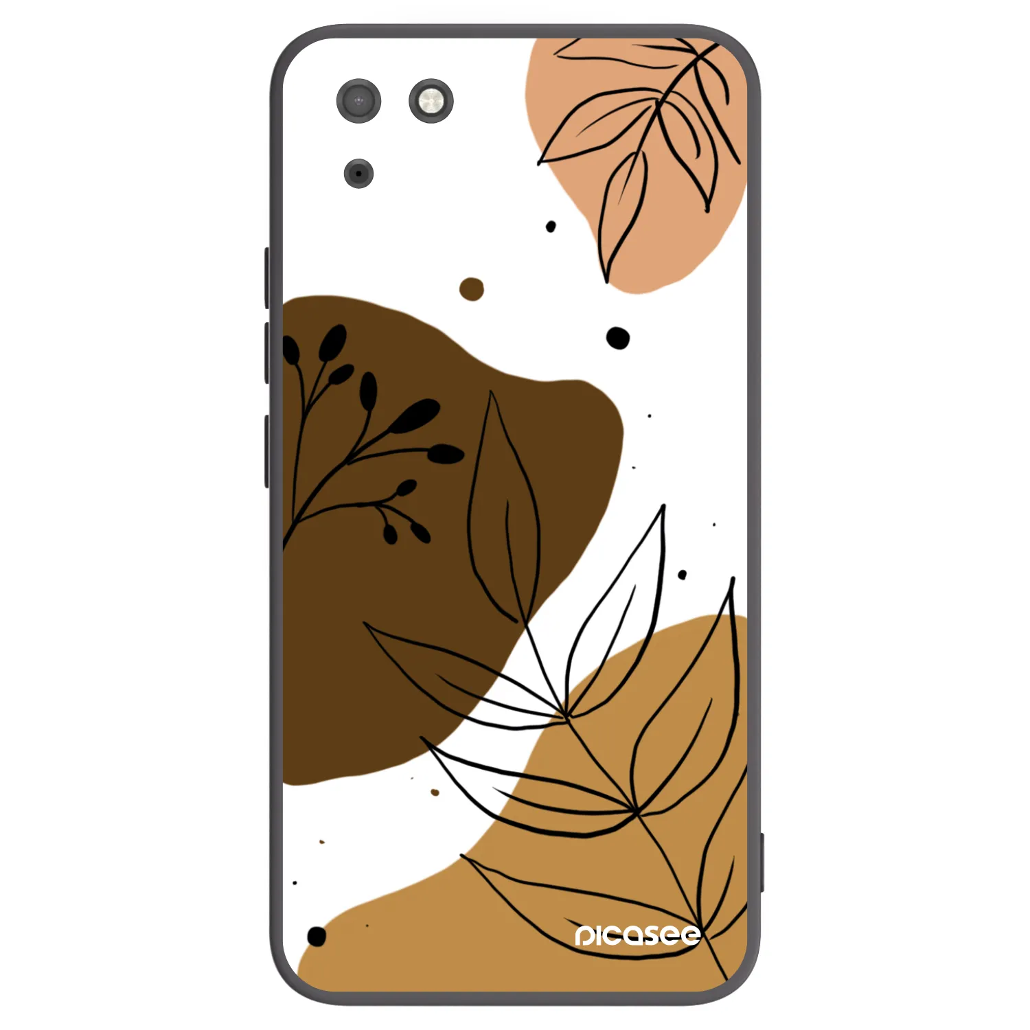 Picasee husă neagră din silicon pentru Huawei Y5P - Boho style