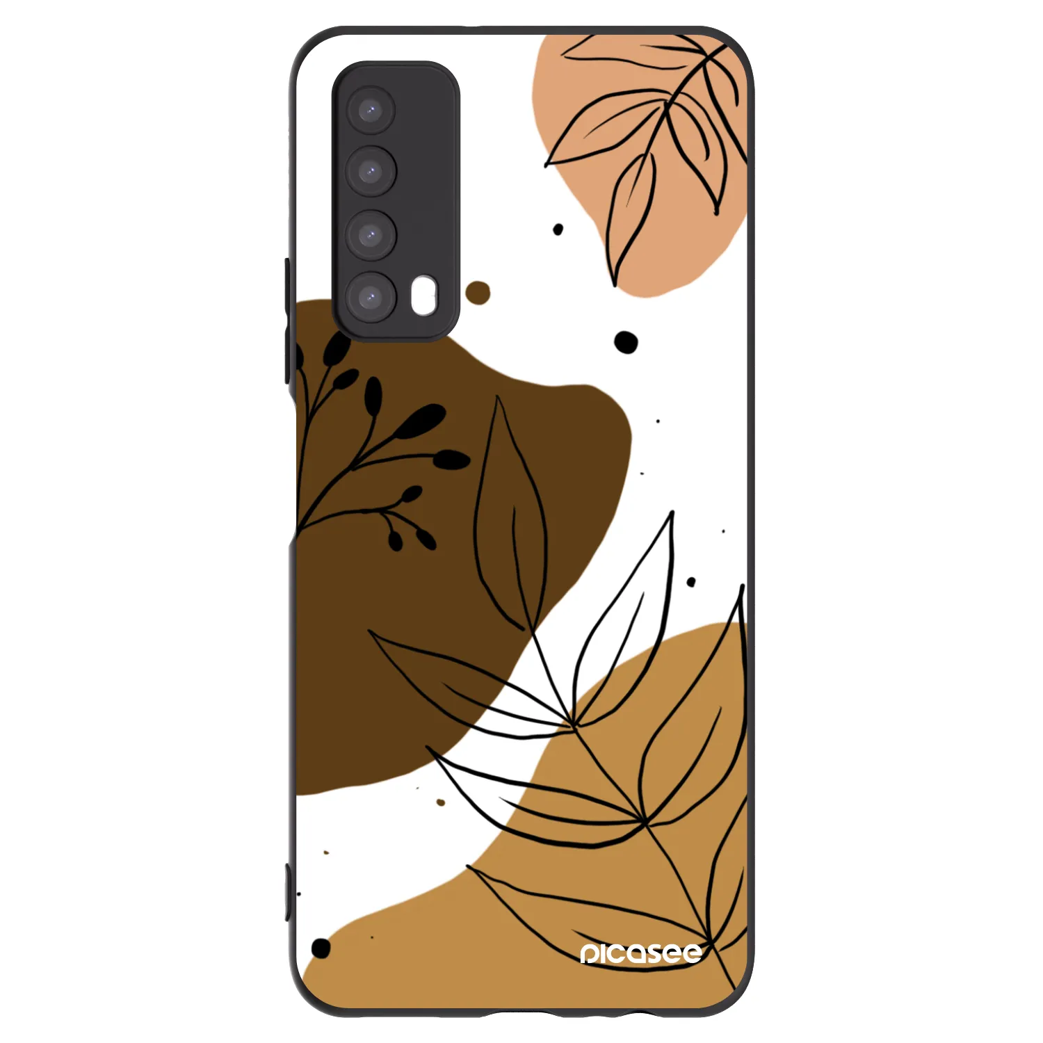 Picasee husă neagră din silicon pentru Huawei P Smart 2021 - Boho style