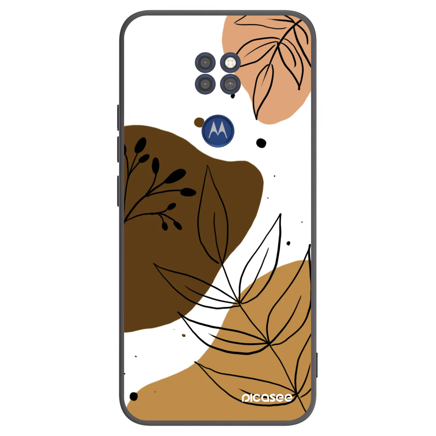Picasee husă neagră din silicon pentru Motorola Moto G9 Play - Boho style