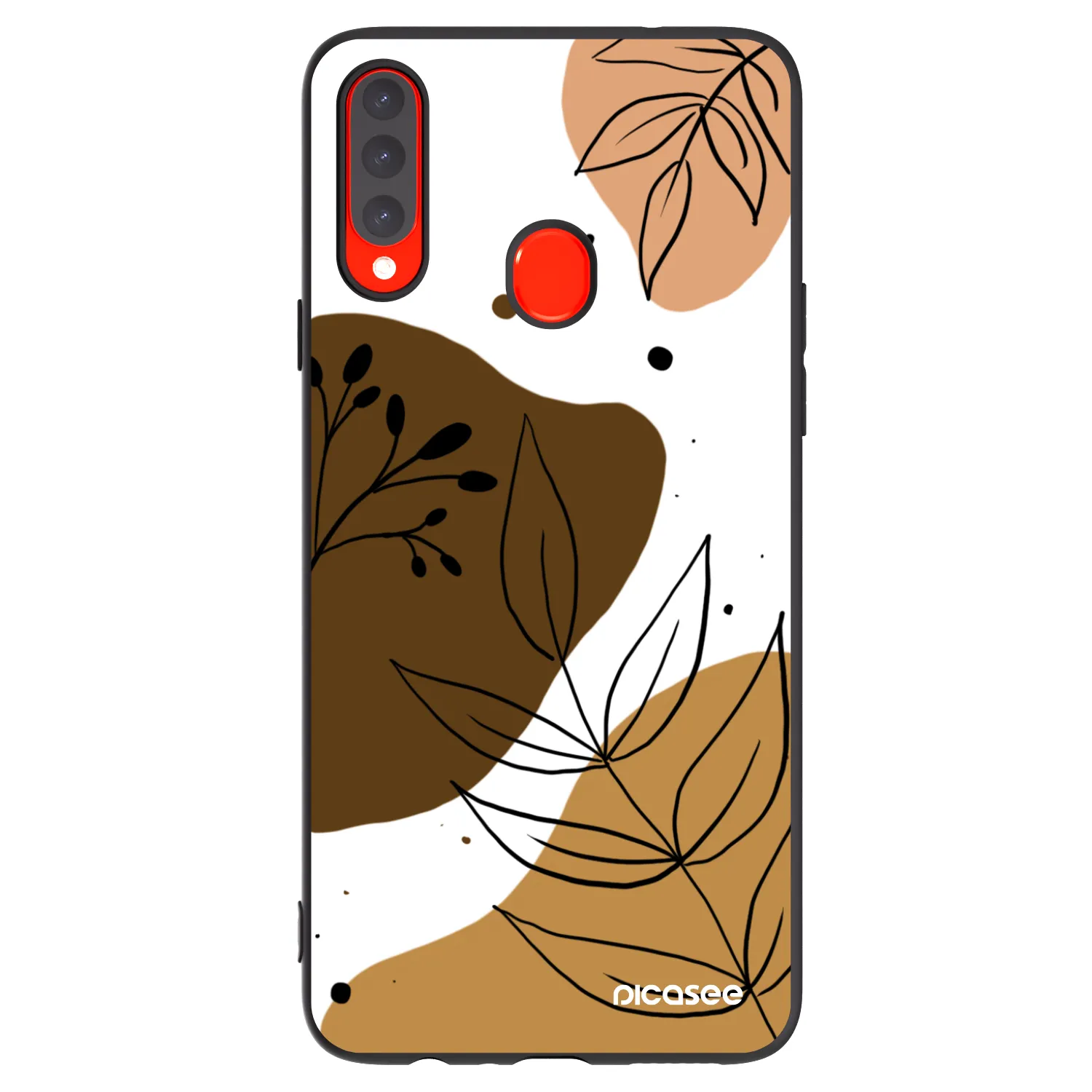 Picasee husă neagră din silicon pentru Samsung Galaxy A20s - Boho style