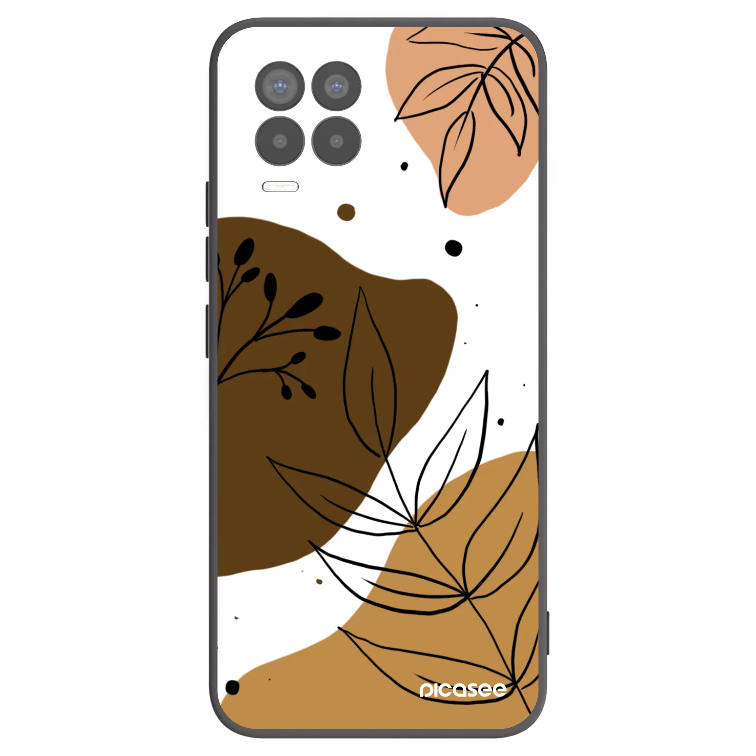 Picasee husă neagră din silicon pentru Realme 8 Pro - Boho style