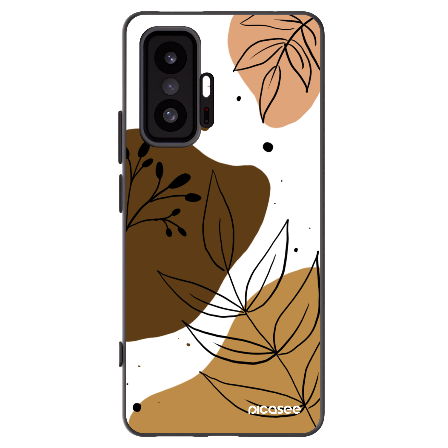 Picasee husă neagră din silicon pentru Xiaomi 11T - Boho style