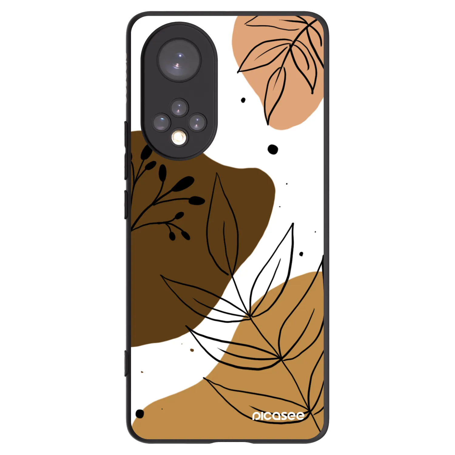 Picasee husă neagră din silicon pentru Honor 50 5G - Boho style