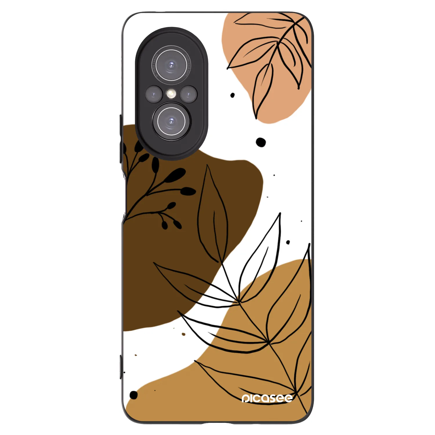 Picasee husă neagră din silicon pentru Huawei Nova 9 SE - Boho style