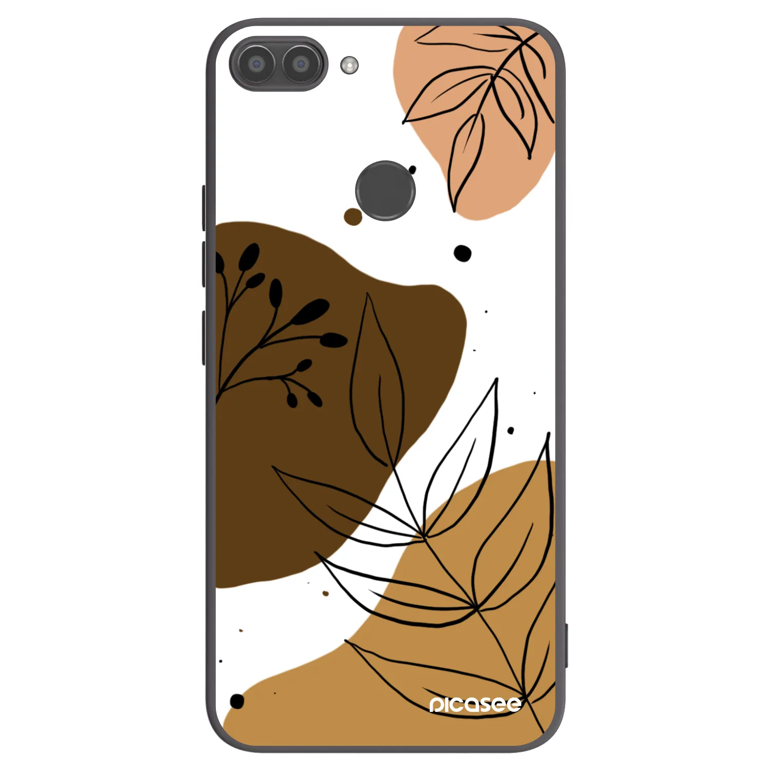 Picasee husă neagră din silicon pentru Huawei P Smart - Boho style