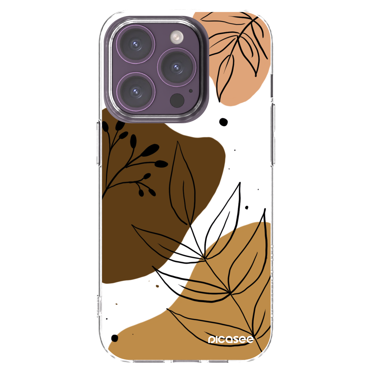 Picasee husă transparentă din silicon pentru Apple iPhone 14 Pro - Boho style