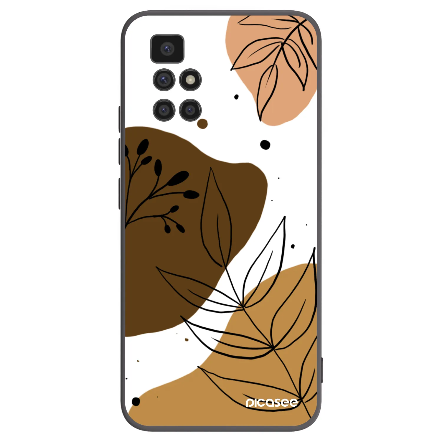Picasee husă neagră din silicon pentru Xiaomi Redmi 10 (2022) - Boho style