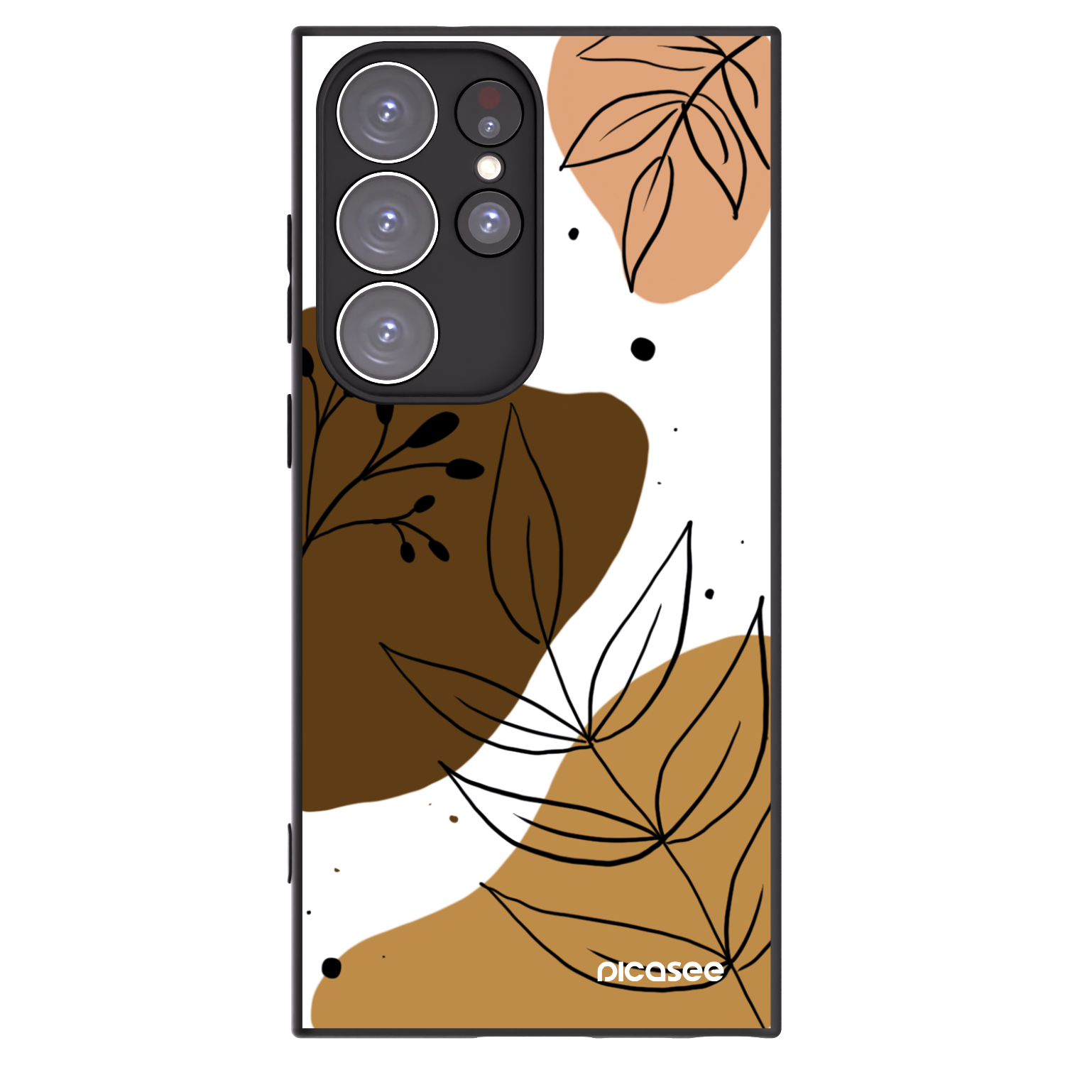 Picasee husă neagră din silicon pentru Samsung Galaxy S23 Ultra 5G - Boho style
