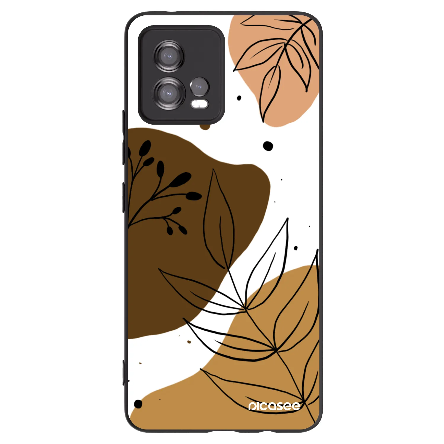 Picasee husă neagră din silicon pentru Motorola Moto G72 - Boho style