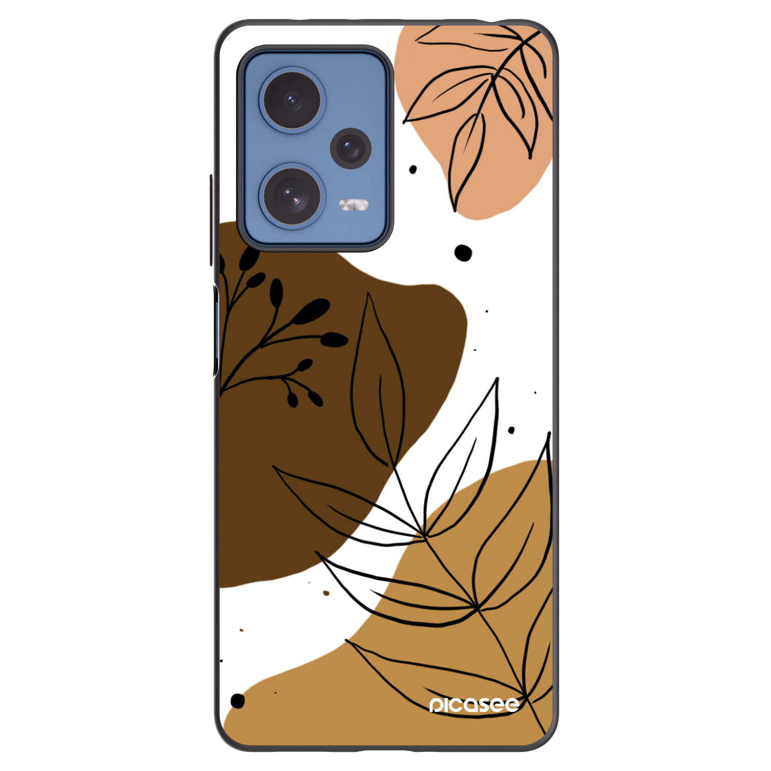 Picasee husă neagră din silicon pentru Xiaomi Redmi Note 12 Pro 5G - Boho style