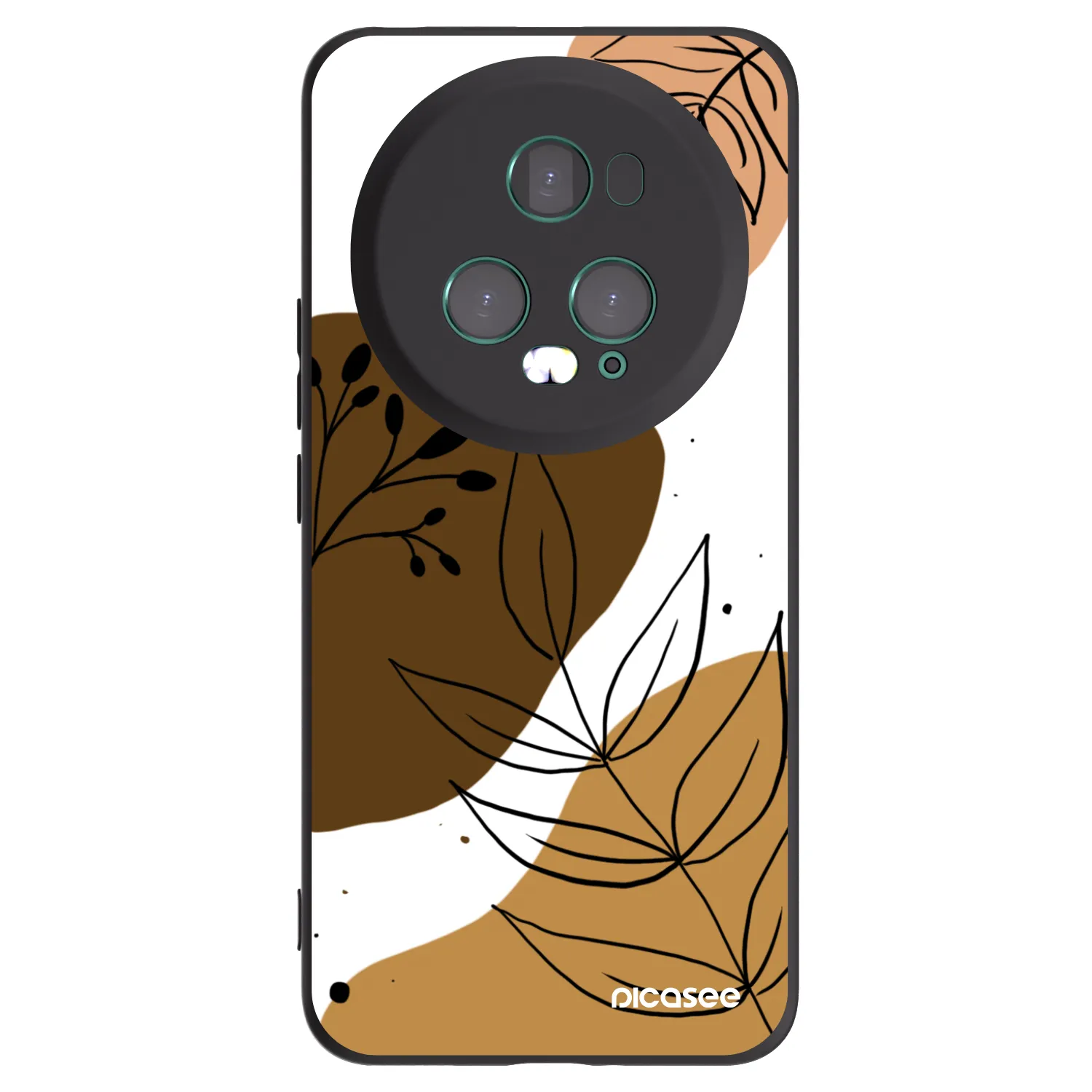 Picasee husă neagră din silicon pentru Honor Magic5 Pro - Boho style