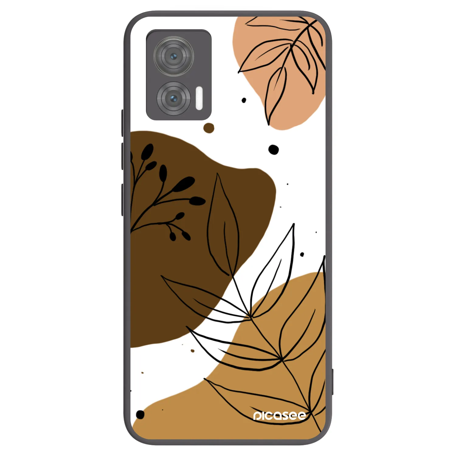 Picasee husă neagră din silicon pentru Motorola Edge 30 Neo - Boho style