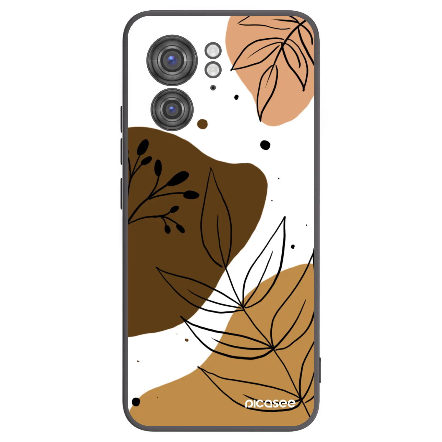 Picasee husă neagră din silicon pentru Motorola Edge 40 - Boho style