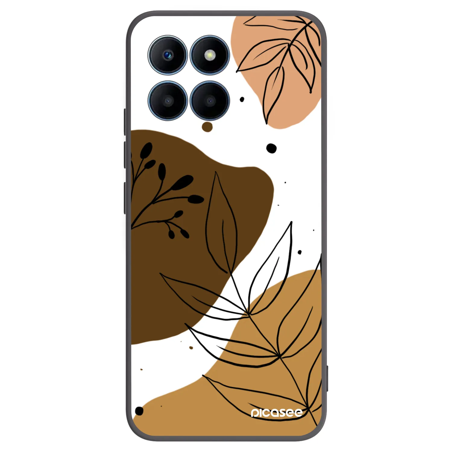 Picasee husă neagră din silicon pentru Honor 70 Lite - Boho style