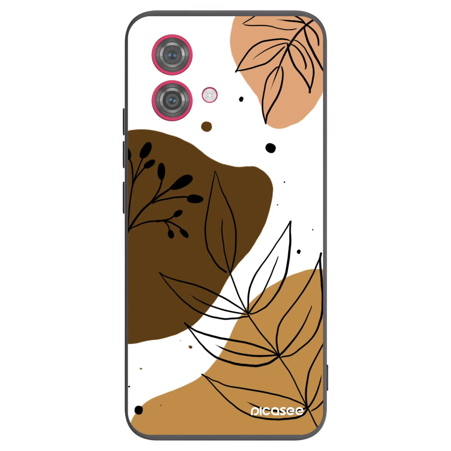 Picasee husă neagră din silicon pentru Motorola Moto G84 5G - Boho style
