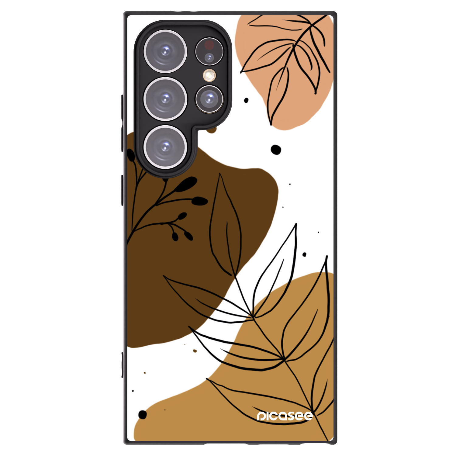 Picasee husă neagră din silicon pentru Samsung Galaxy S24 Ultra S928B 5G - Boho style