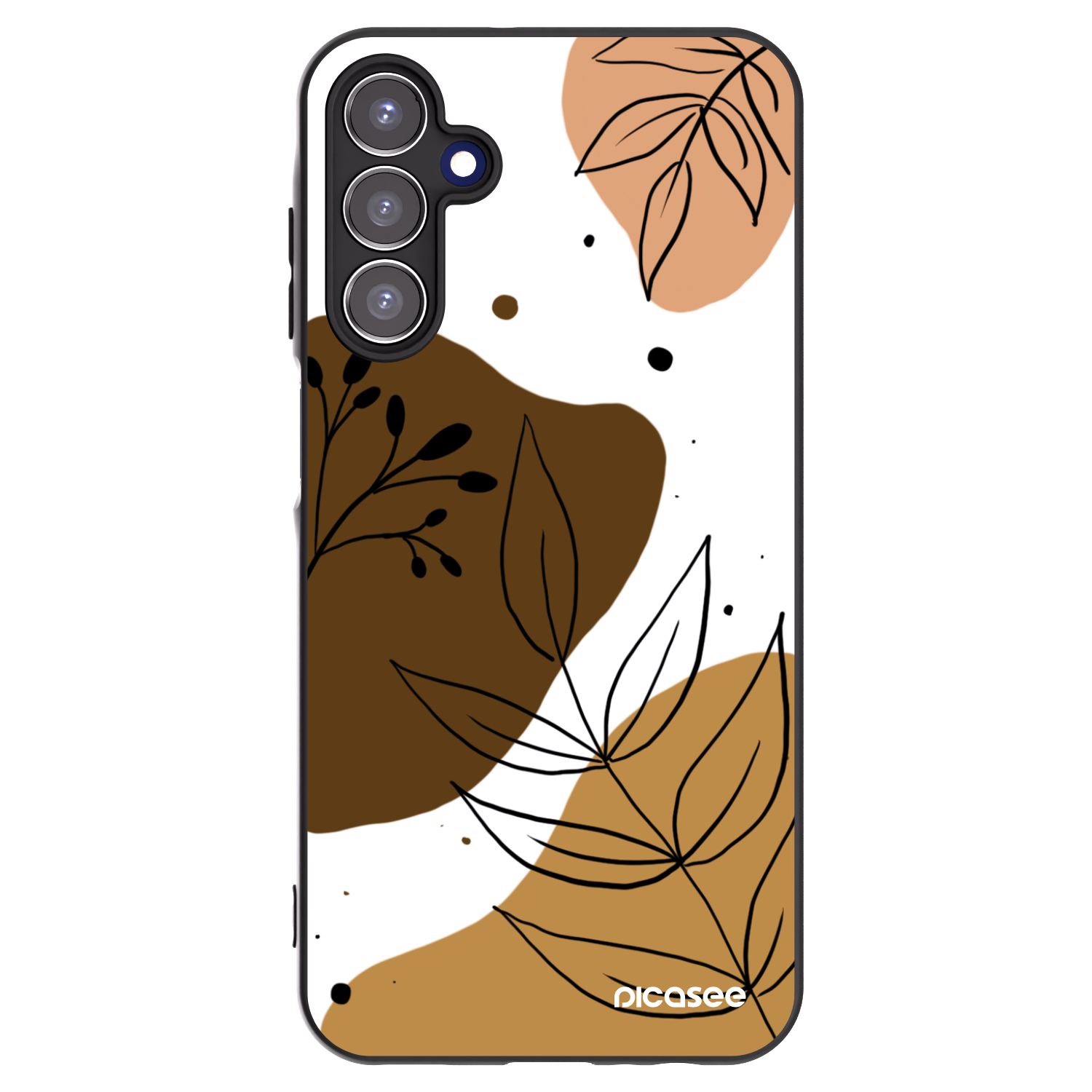 Picasee husă neagră din silicon pentru Samsung Galaxy A15 A156B 5G - Boho style