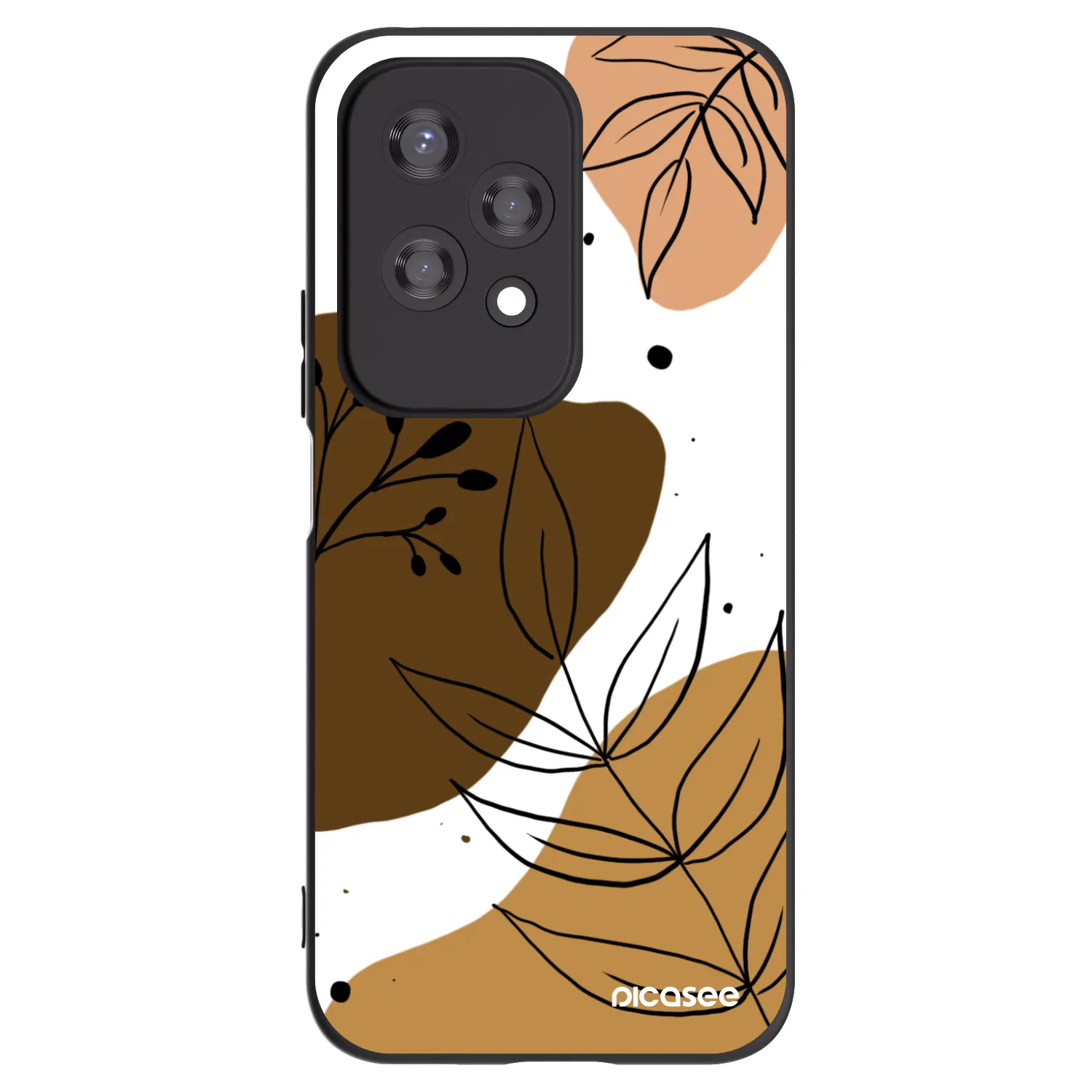 Picasee husă neagră din silicon pentru Honor 200 Lite - Boho style