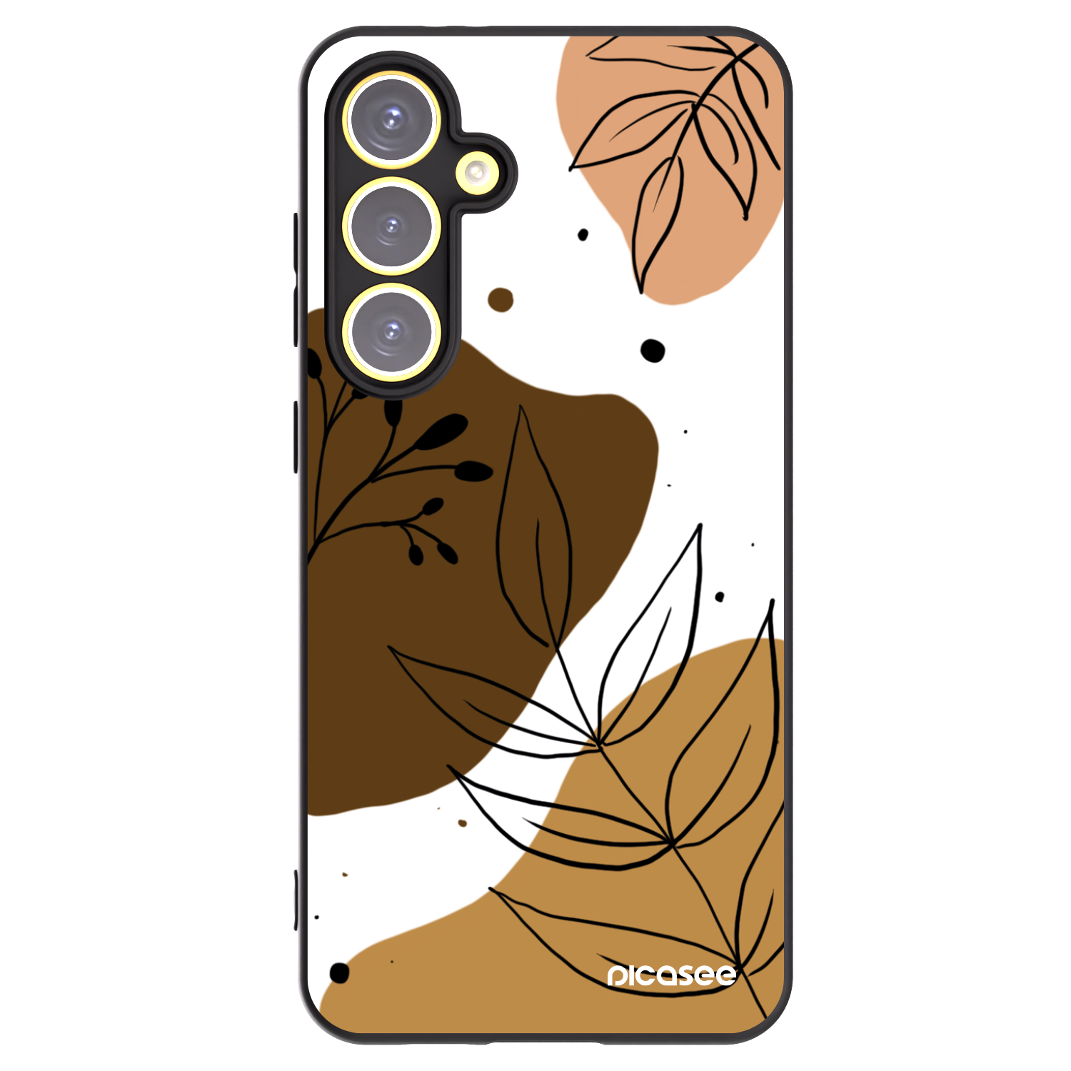 Picasee husă neagră din silicon pentru Samsung Galaxy S24 FE S721B - Boho style