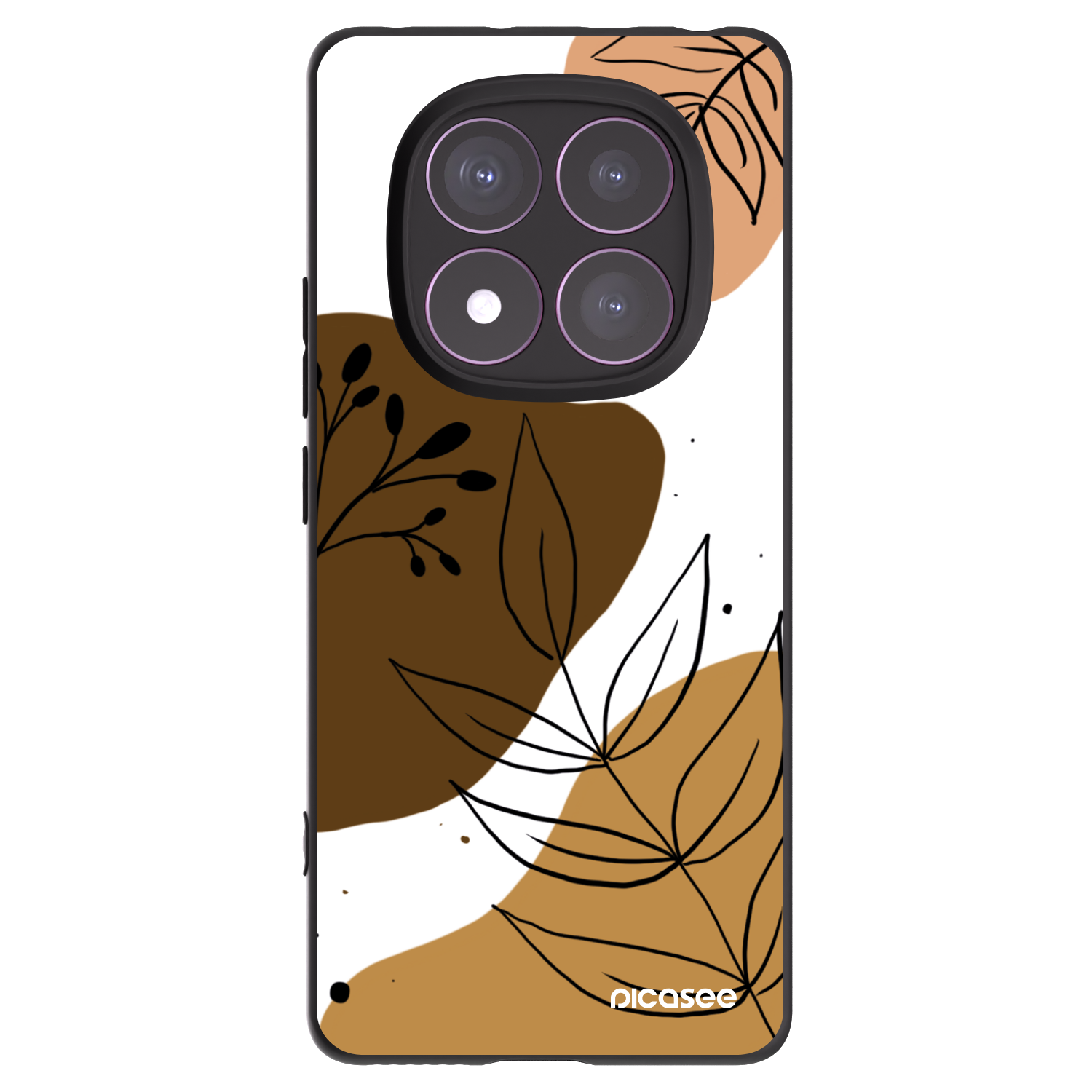 Picasee husă neagră din silicon pentru Xiaomi Redmi Note 14 Pro 4G - Boho style