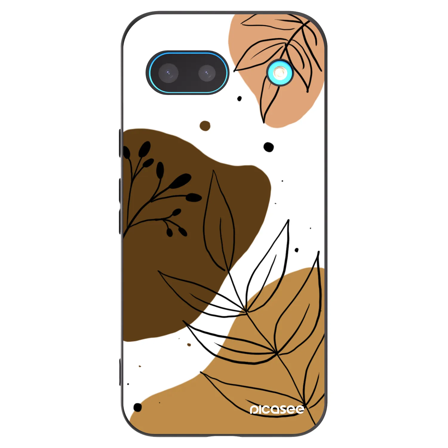 Picasee husă neagră din silicon pentru Google Pixel 8a - Boho style