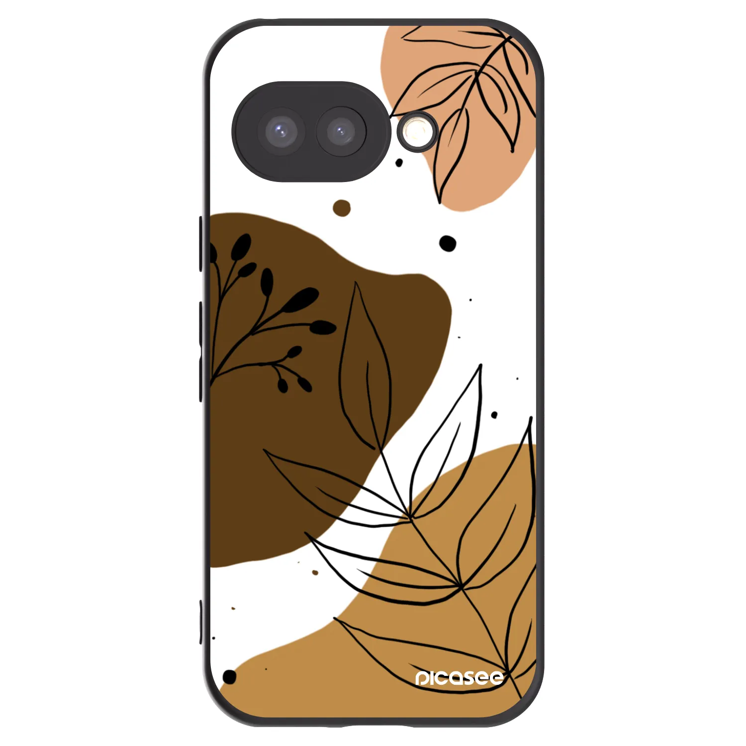 Picasee husă neagră din silicon pentru Google Pixel 9a - Boho style