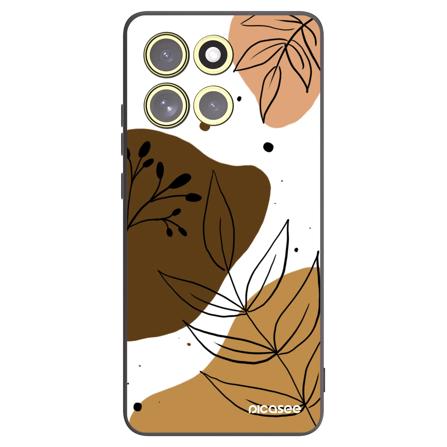 Picasee husă neagră din silicon pentru Motorola Moto G86 5G - Boho style