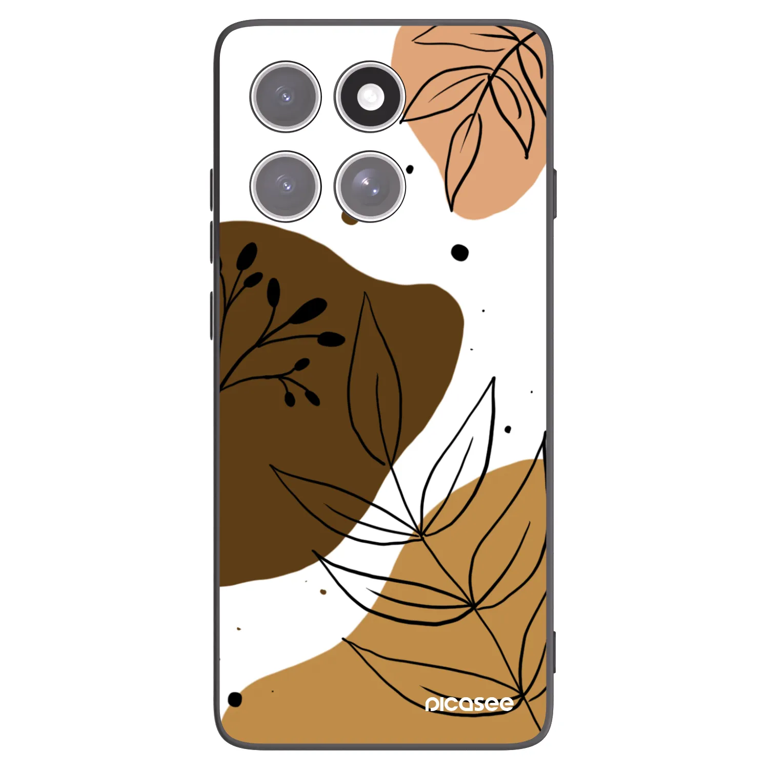 Picasee husă neagră din silicon pentru Motorola Edge 60 Fusion - Boho style
