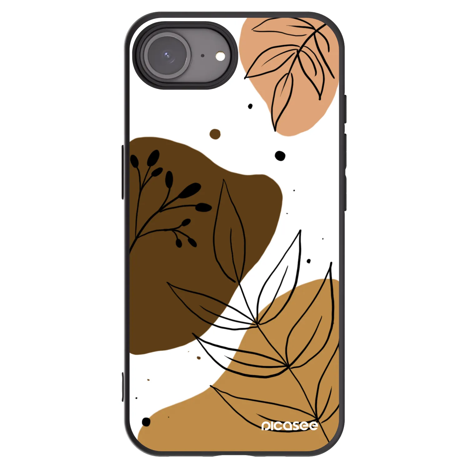 Picasee husă neagră din silicon pentru Apple iPhone 17e - Boho style