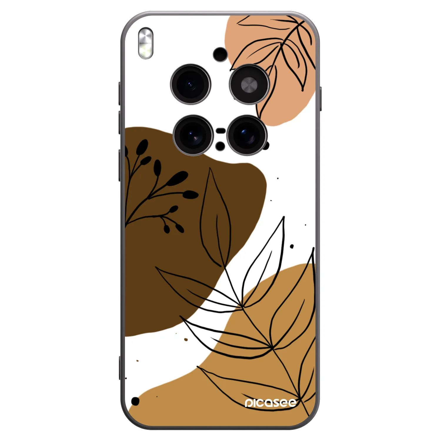 Picasee husă neagră din silicon pentru Vivo X300 Pro - Boho style
