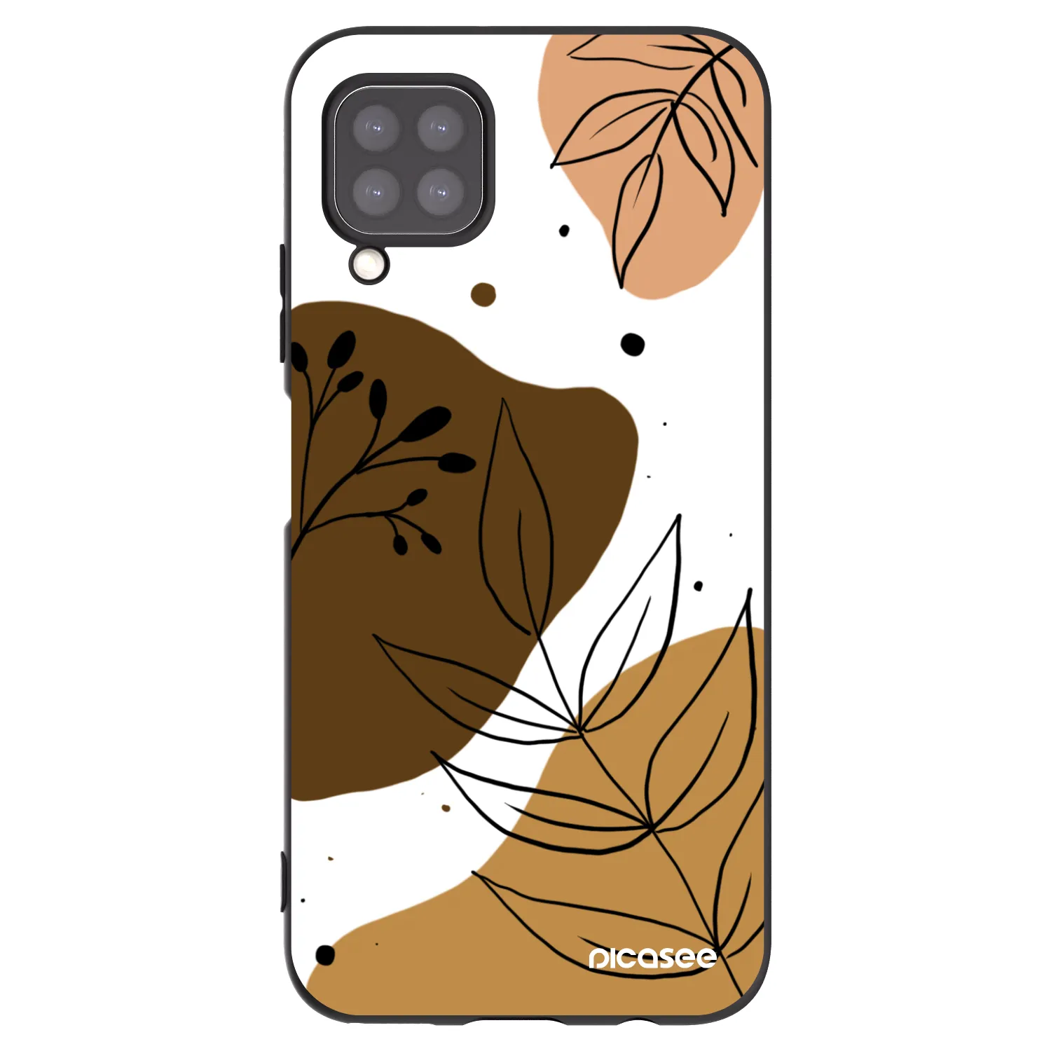 Picasee husă neagră din silicon pentru Huawei P40 Lite - Boho style