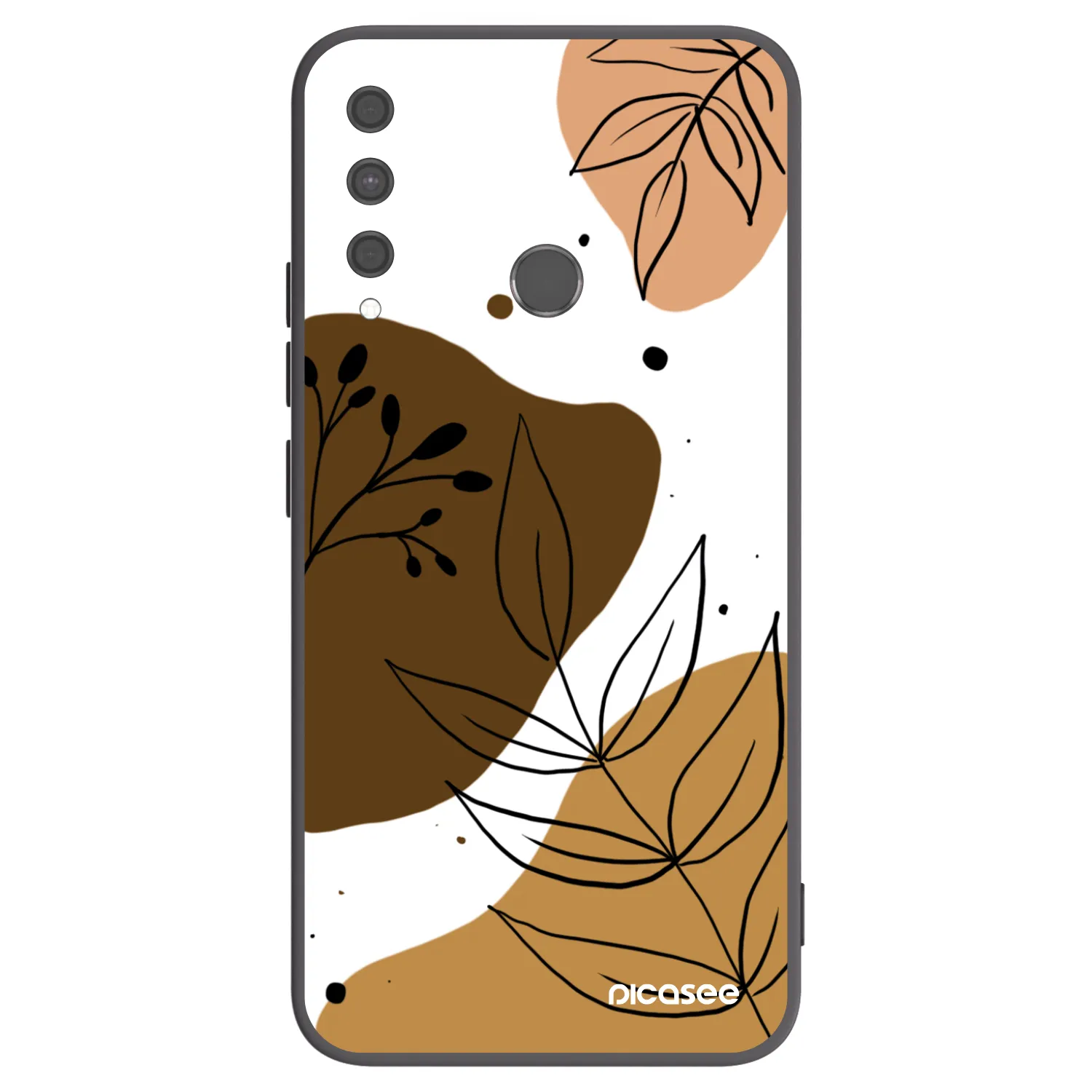 Picasee husă neagră din silicon pentru Huawei P40 Lite E - Boho style