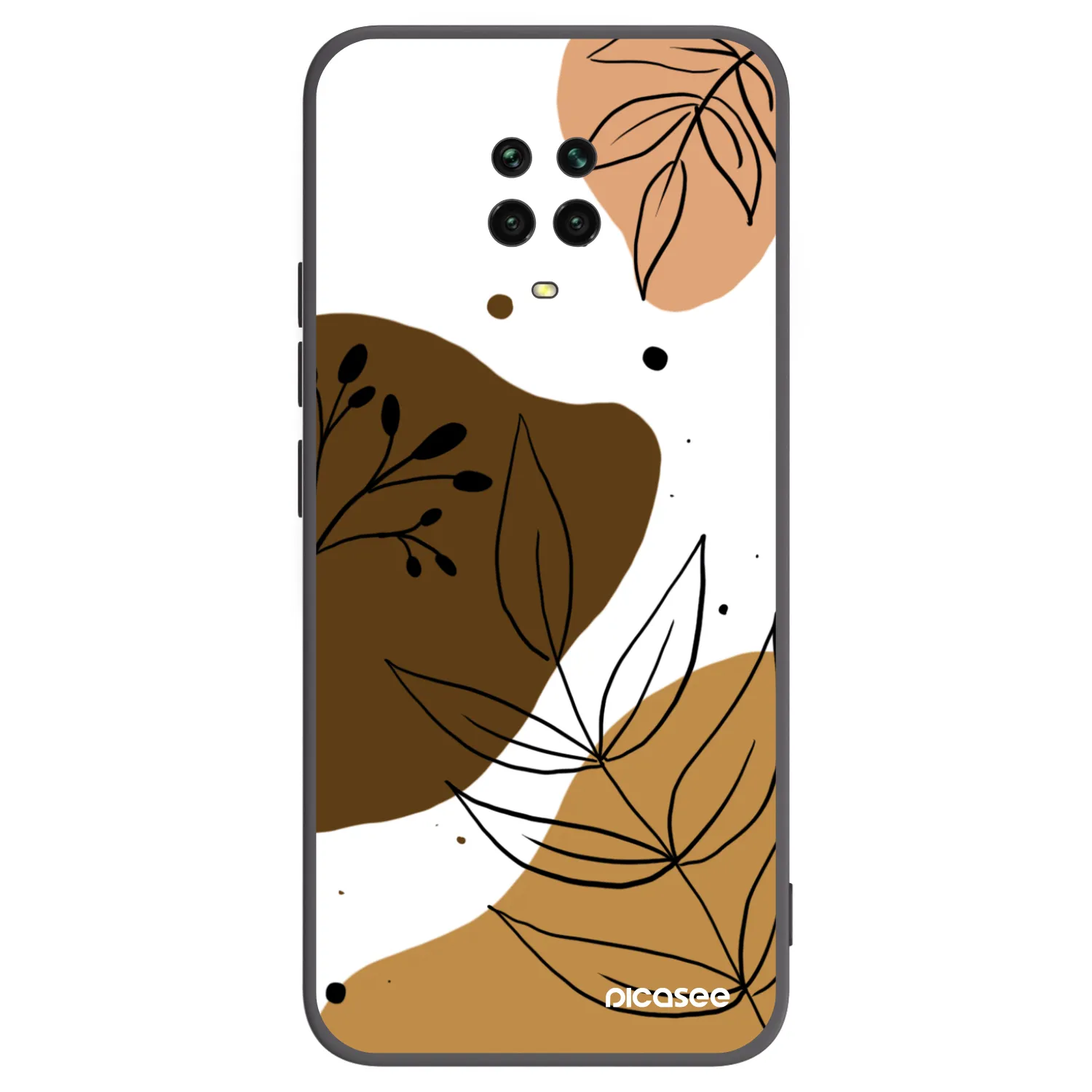 Picasee husă neagră din silicon pentru Xiaomi Redmi Note 9 Pro - Boho style