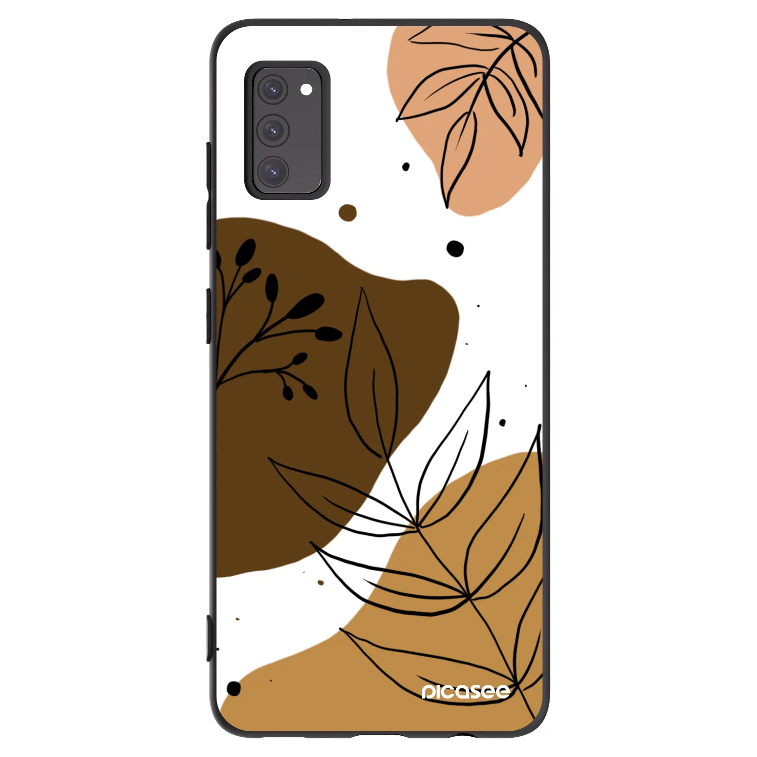 Picasee husă neagră din silicon pentru Samsung Galaxy A41 A415F - Boho style